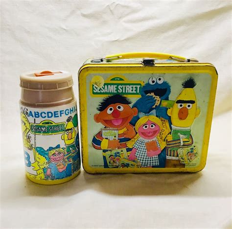 sesame street metal lunch box values|sesame street lunch box vintage.